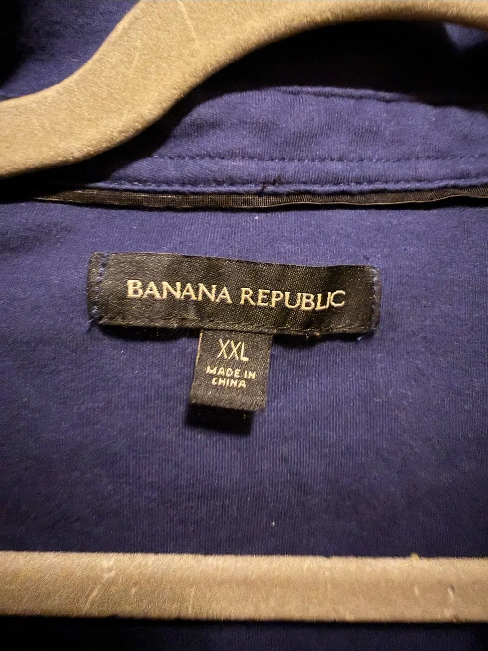 Banana Republic Men's Long-Sleeve Polo — Deep Navy